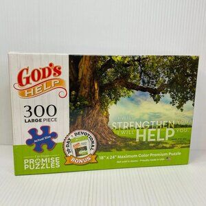 Fair Hope Promise Puzzles 300 Pcs GOD'S HELP Tree Landscape NEW SEALED 18x24in
